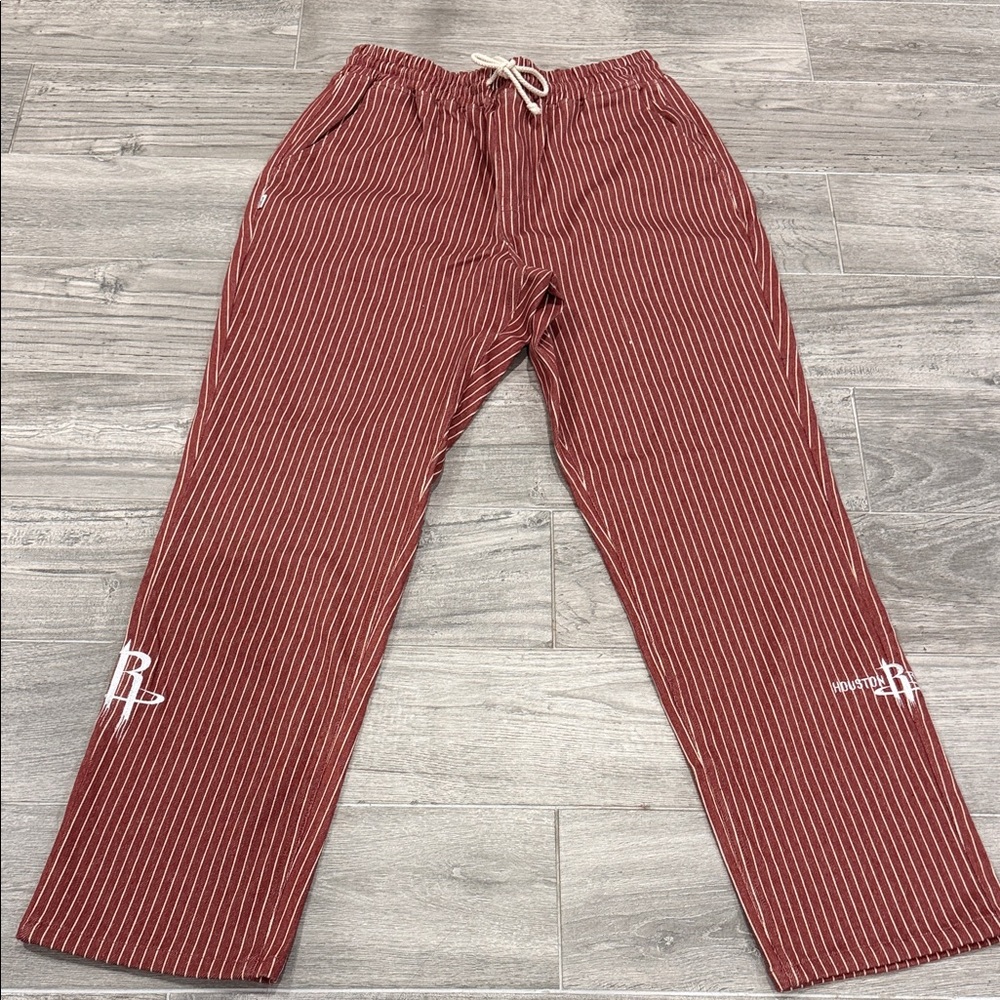 FairPlay Brand - Houston Rockets NBA Striped Pants Medium Red White
